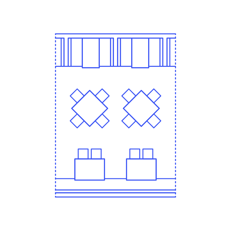 Layouts Restaurants Seating Arrangements Icon Svg Vector Free Vectors